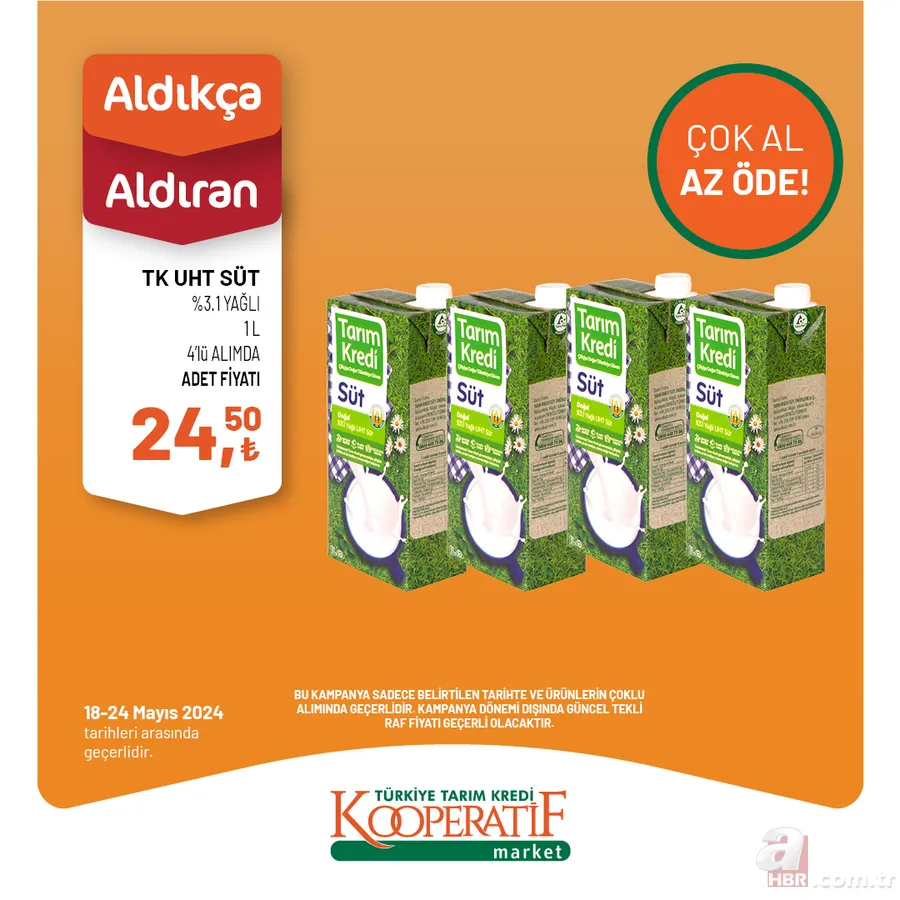 Tarım Kredi Market 24 Mayıs indirim kataloğu yayınlandı! TK’da Kahvaltılık, Temizlik Ürünleri, İçecek Çeşitleri, atıştırmalıklar uyguna satışta 25