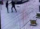 Kalbinden bıçaklanarak öldürüldüğü anlar kamerada