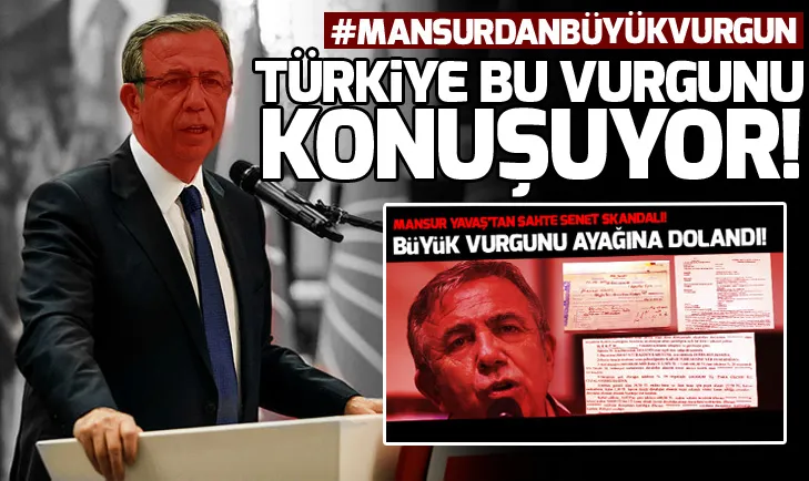 Mansur Yavaşın sahte senet skandalına ilişkin AK Partiden açıklama!