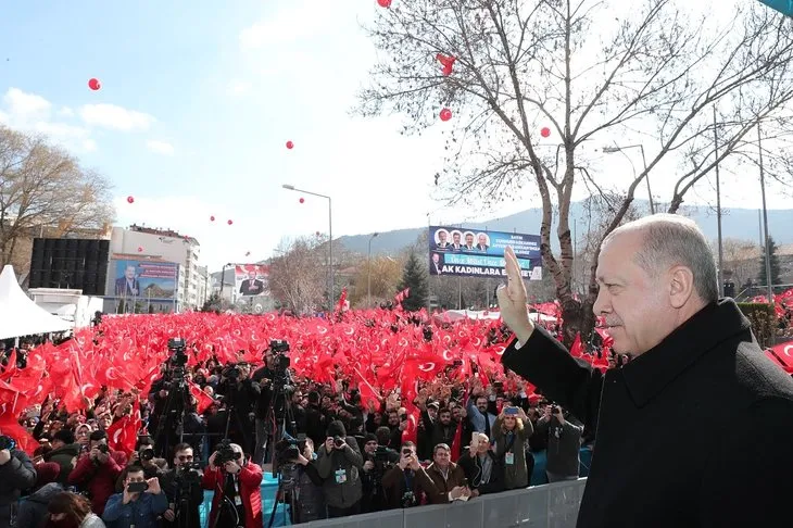 Başkan Erdoğan'ın Afyonkarahisar mitinginden çarpıcı kare!