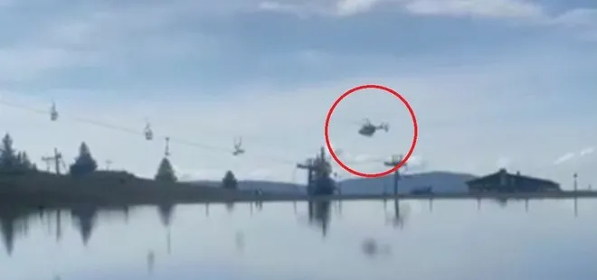 Fransa’da sivil güvenlik helikopterinin düşme anı kameralara anbean böyle yansıdı