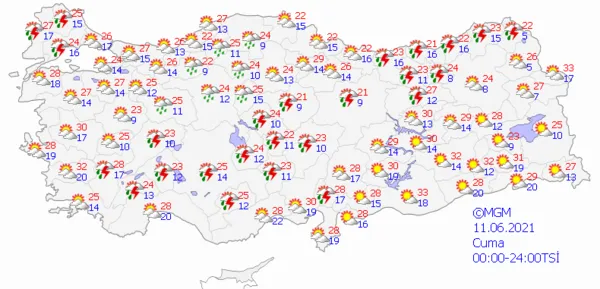 1623077848210.png Meteoroloji'den çok sayıda il hakkında son dakika açıklaması! Hava sıcaklıkları kafaları karıştıracak! İstanbul Ankara İzmir hava durumu - 6