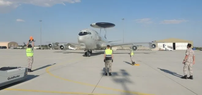 MSB: NATO AWACS uçağı ve personeli Konya’daki görevine başladı
