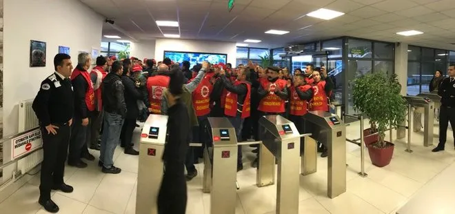 250 işçi CHP’li Çankaya Belediyesini bastı