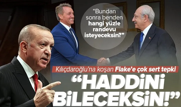 Erdoğan’dan Flake’e Kılıçdaroğlu tepkisi: Haddini bileceksin