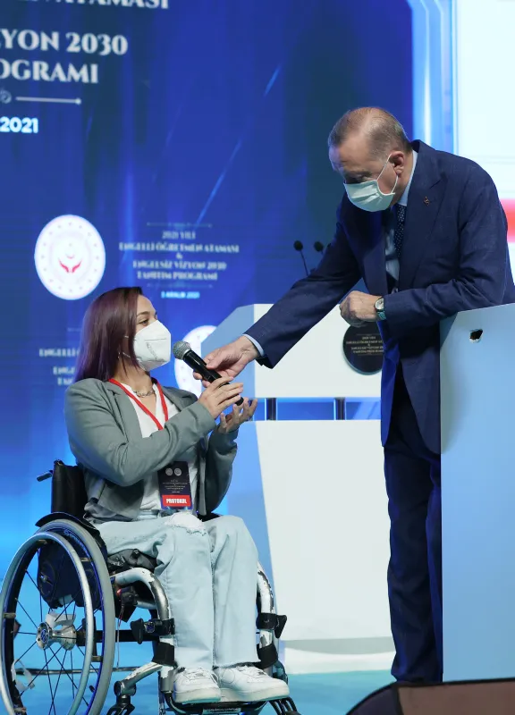 Son dakika: Başkan Erdoğan’dan Engelli Öğretmen Ataması ve Engelsiz Vizyon 2030 Tanıtım Toplantısı’nda önemli açıklamalar