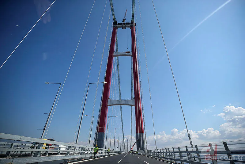 Çanakkale Köprüsü kaç km? 1915 Çanakkale Köprüsü uzunluğu kaç metre? Orta açıklığı, kule yükseliği kaç metre? 10