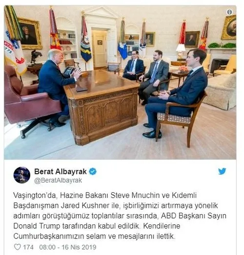 Bakan Albayrak: Başkan Erdoğan’ın mesajlarını Trump’a ilettik