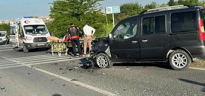 Hafif ticari araçla çarpışan motosikletin sürücüsü hayatını kaybetti