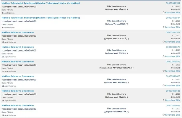 Başvurular İŞKUR üzerinden! TCDD KPSS 60 puan ile 114 işçi alımı yapacağını açıkladı! Başvurular nasıl yapılacak?