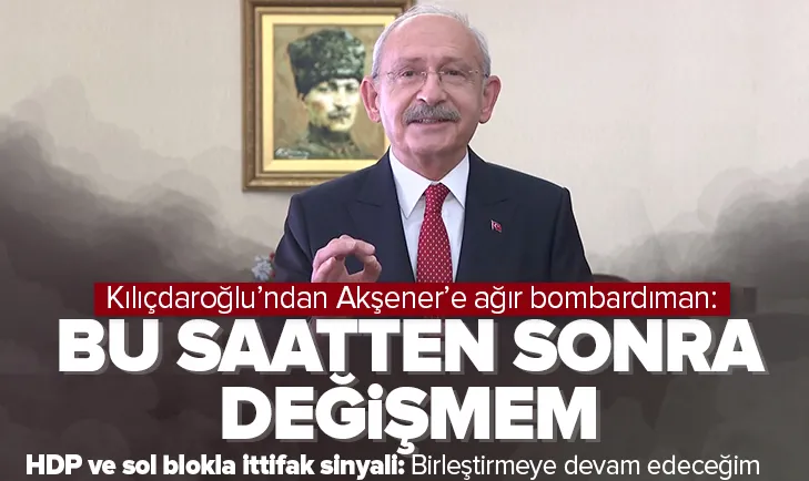 Kılıçdaroğlundan Akşenere yanıt