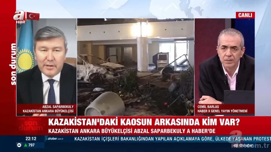 Kazakistan'da neler oluyor? Kazakistan'daki "gizli el" Soros mu? Ankara Büyükelçisi A Haber'e açıkladı 11