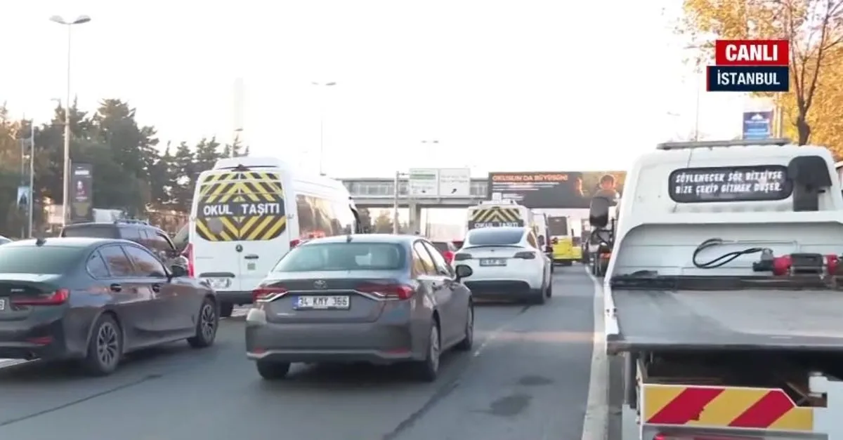 İstanbul'da sabah trafiği