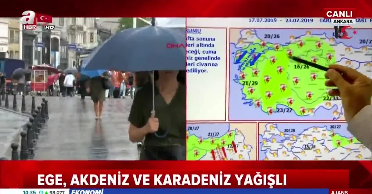 Meteoroloji bir kez daha uyardı! Sağanak yağış geliyor