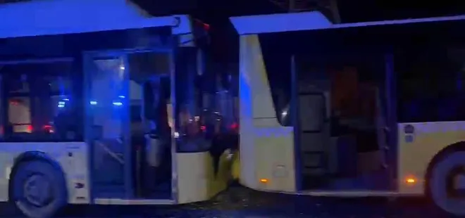 3 İETT otobüsü çarpıştı: Yaralılar var