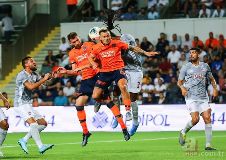 Başakşehir turu zora soktu | Başakşehir, Olympiakos’a 1-0 mağlup oldu
