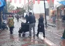 Edirne’de beklenen yağış başladı