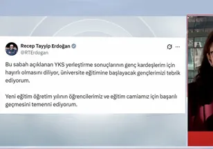 Başkan Erdoğan'dan YKS mesajı