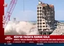 Yıkılan binanın altında kalmaktan son anda kurtuldu