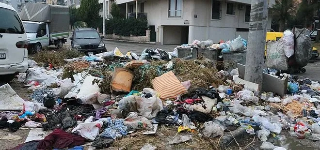 Buca'da grev bitti ama çöp yığınları sürüyor! Vatandaş isyanda