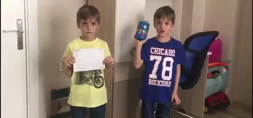 Birinci sınıf öğrencisi ikizlerden #BizBizeYeterizTürkiyem kampanyasına duygulandıran destek