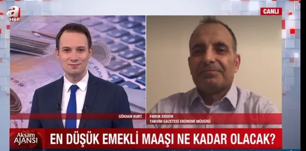 Emekli maaşlarında artış ne kadar olacak?| En düşük emekli maaşı ne kadar olacak? Faruk Erdem A Haber’de anlattı