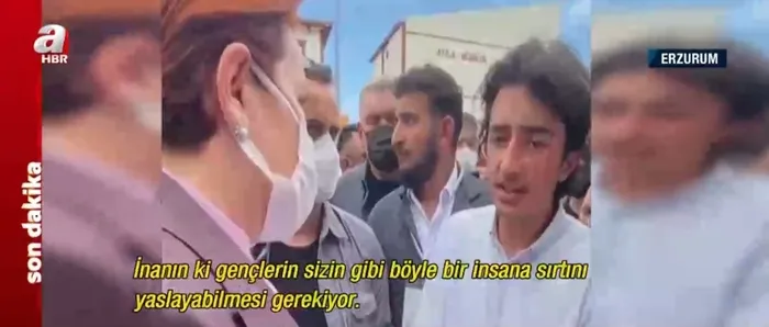 İYİ Parti’den bir tiyatro daha! Meral Akşener’e dert yanan genç bakın kim çıktı! Babası A Haber’e konuştu