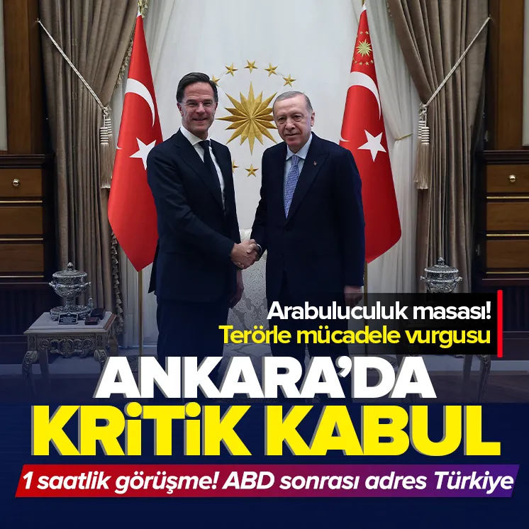 Başkan Erdoğan Rutteyi kabul etti
