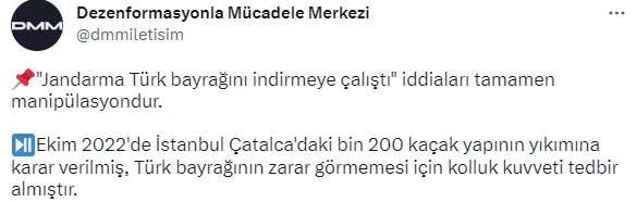 1677493408180.jpg Depremle ilgili Dezenformasyon Bülteni yayımlandı! "Jandarma Türk bayrağını indirmeye çalıştı" iddiaları yalanlandı - 7