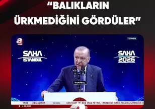 "BALIKLARIN ÜRKMEDİĞİNİ GÖRDÜLER"
