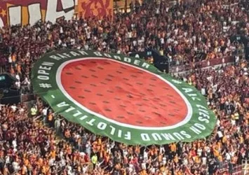 Galatasaray taraftarlarından Gazze çağrısı
