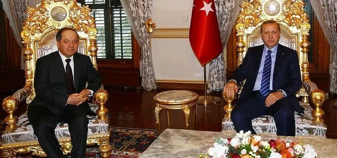 Cumhurbaşkanı Erdoğan, IKBY Başkanı Barzani’yi kabul etti