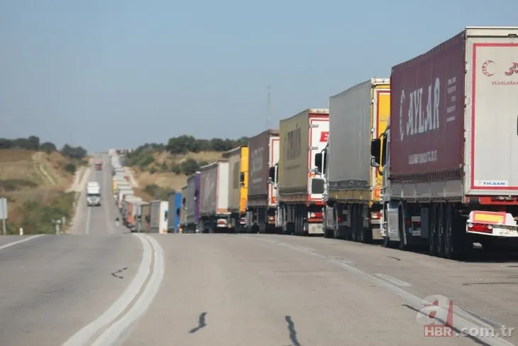 Şoförler isyan etti! Bulgaristan sınırında 20 kilometrelik TIR kuyruğu