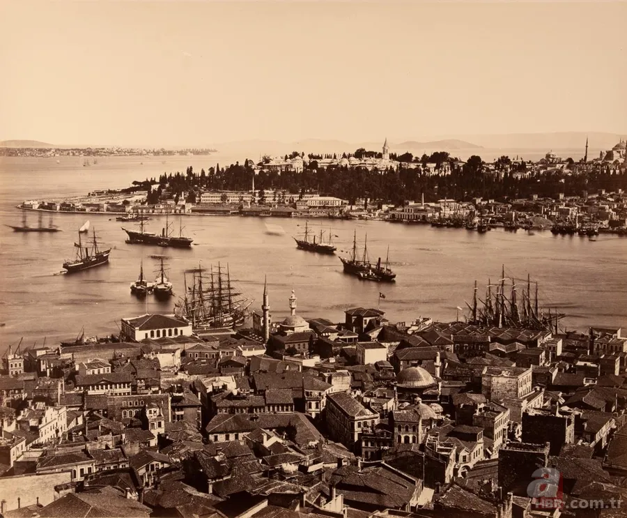 İstanbul'u hiç böyle görmediniz! 1860'lı yıllardan eşsiz görüntüler... 24