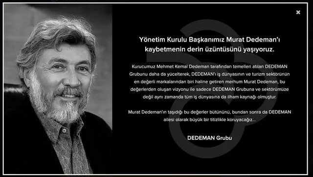 Son dakika: Ünlü iş insanı Murat Dedeman hayatını kaybetti |Murat Dedeman kimdir?