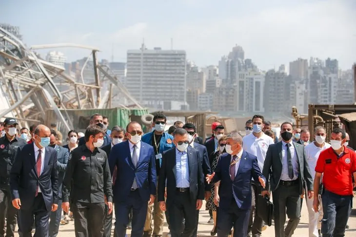 Türk heyetine Lübnan'da yoğun ilgi! Üst düzey ziyaretten dikkat çeken kareler