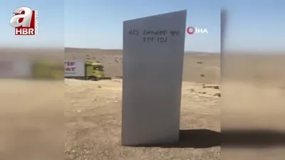 Gizemli monolit Diyarbakır’da ortaya çıktı
