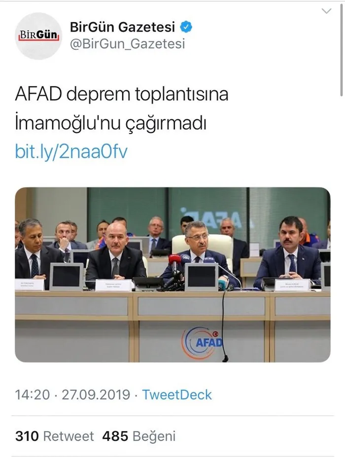 ’Ekrem İmamoğlu’nun AFAD toplantısına çağrılmadığı’ yalanını kimler yaydı?