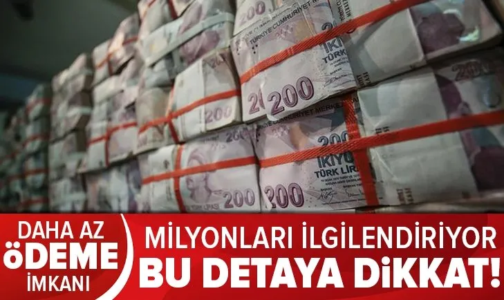 Milyonları ilgilendiriyor: Daha az vergi ödeme imkanı