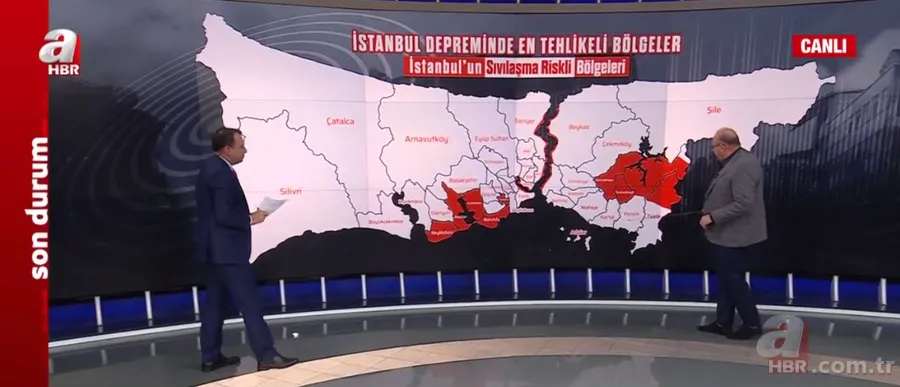 İstanbul'da zemin sıvılaşması nerelerde var? Deprem Uzmanı Prof. Dr. Şükrü Ersoy, A Haber'de ilçe ilçe saydı... İşte riskli bölgeler 11