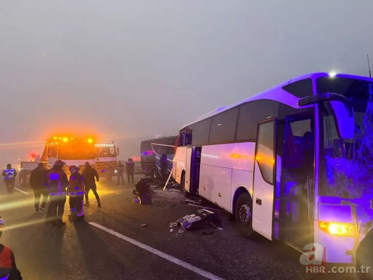 Kuzey Marmara Otoyolu’nda katliam gibi kaza! 7 araç birbirine girdi