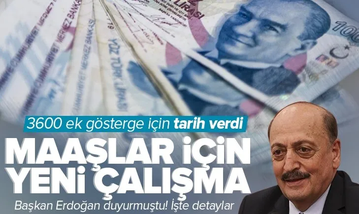 Son dakika: Başkan Erdoğan duyurdu: Maaşlar için yeni çalışma! Çalışma ve Sosyal Güvelik Bakanı Vedat Bilgin ayrıntılarını açıkladı