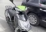 Yeni motosikletiyle çıktığı trafikte kaza yaptı