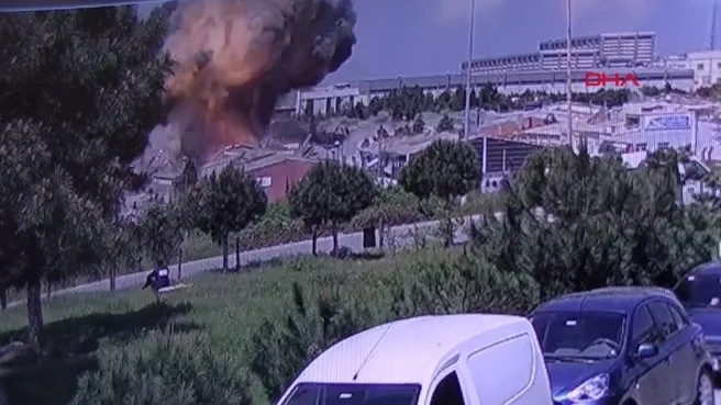 Tuzla'daki patlamadan yeni güvenlik kamerası görüntüleri
