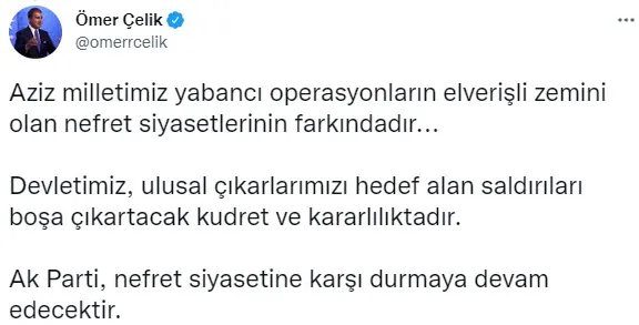 Son dakika: AK Parti'den muhalefete sert tepki! Nefret siyasetine karşı durmaya devam edeceğiz - 5