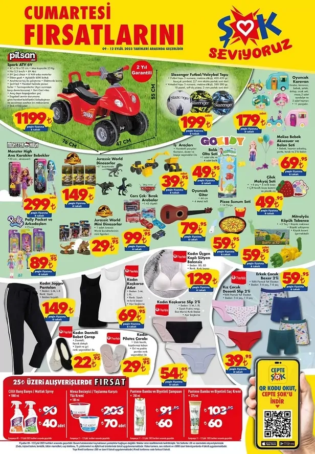 ŞOK aktüel ürünler kataloğu: 9 Eylül 2023 ŞOK’da klima, Airfryer, Laptop, çamaşır ve kurutma makinesi, buz dolabı, bulaşık makinesi uygun fiyata satışta