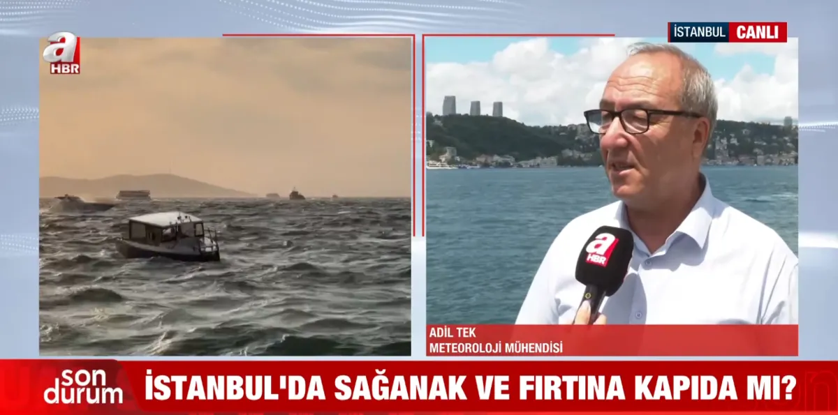 semsiyeleri-hazirlayin-camlari-kapatin-saganak-ve-toz-tasinimi-ayni-anda-geliyor-1784810458385.png Meteoroloji Mühendisi Adil Tek, İstanbul’da yarın hafif yağış beklendiğini ve cumartesi günü hava koşullarına karşı tedbirli olunması gerektiğini belirtti. (Foto: A Haber)