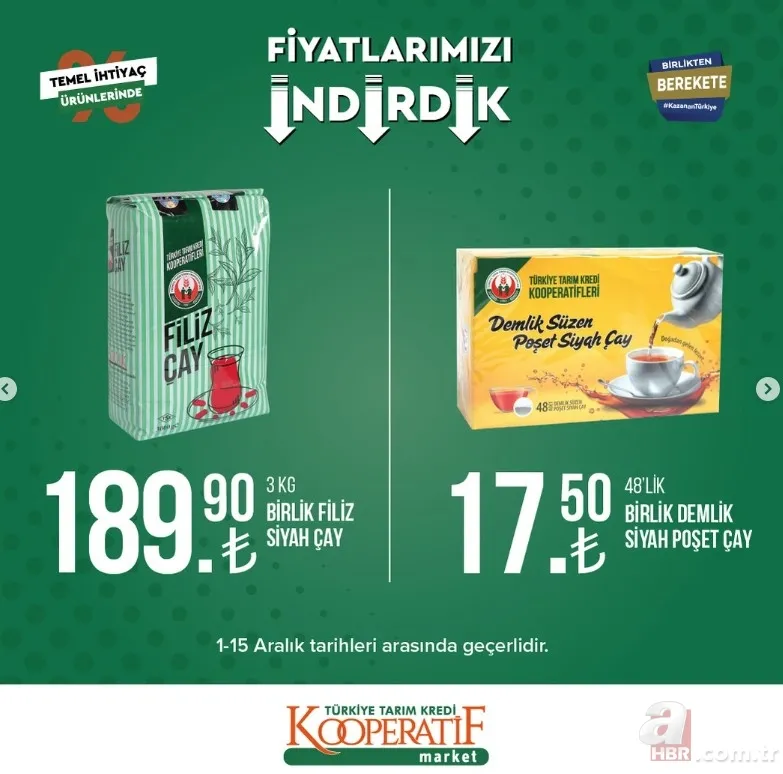 Tarım Kredi Market İNDİRİMLİ FİYAT LİSTESİ! 21,90 TL'den başlayan fiyatlar! Hafta sonu geldi sepetler dolup taşacak! Ayçiçek yağı, tuvalet kağıdı, mercimek, pirinç... 17