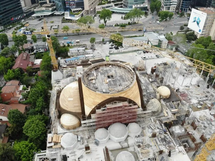 Barbaros Hayrettin Paşa Camii'nin yüzde 75'i tamam! İşte son görüntüsü