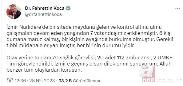 İzmir'de 8 katlı binada büyük yangın! 7 saatin ardından kontrol altına alındı 17